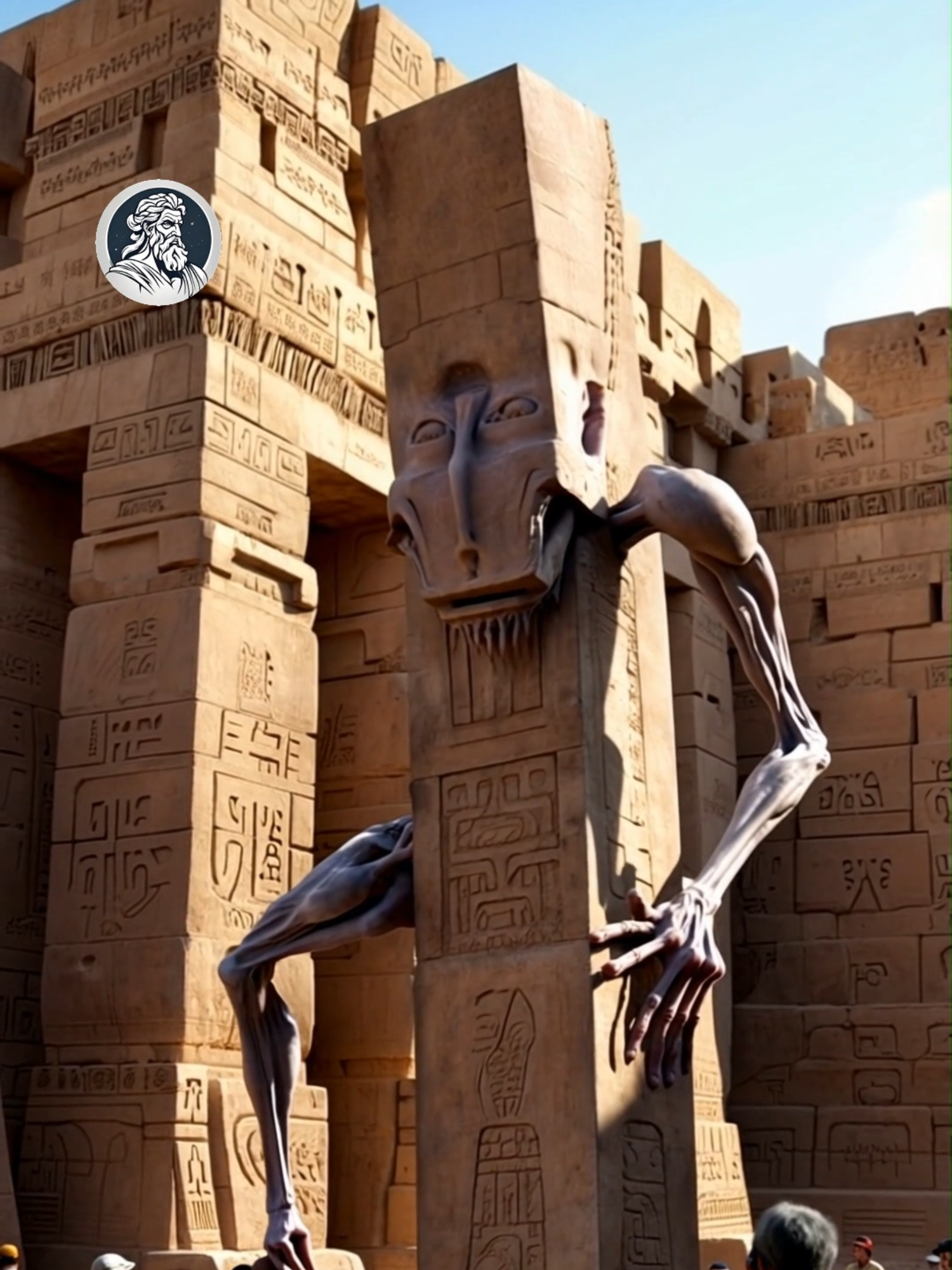HOW THE PYRAMIDS WERE MADE #cadamitologia #ai #fyp #giants #desert #egypt #pyramids #alien