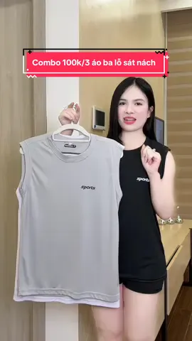 Combo 100k/3 áo ba lỗ sát nách