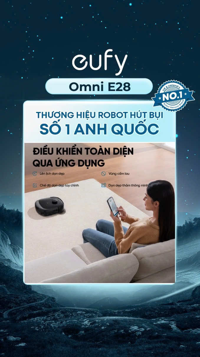 Thiết bị làm sạch 2 trong 1 - eufy Omni E28, dễ dàng điều khiển toàn diện thông qua ứng dụng eufy Clean 🧹🧼🫧🏠 #eufy #eufyvietnam #eufyclean #eufye28 