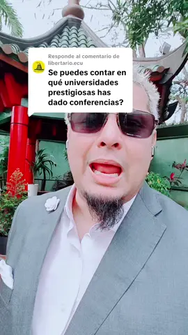 Respuesta a @libertario.ecu Conferencia en UNEMEMI, Universidad de Guayaquil, Universidad Tecnológica EuroAmericana, UTEG, UPSE, Asesoramientos empresariales. 