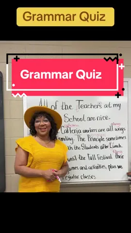 One of my favorite English grammar classroom activities is putting a passage full of grammar mistakes on the board and letting my students hunt for the errors. They correct, and explain why something is wrong—and they love it. This interactive quiz keeps everyone engaged, helps students sharpen their grammar skills, and proves that sometimes the best way to learn the right way is by finding what’s wrong first. Grammar Quiz  #GrammarQuiz #GrammarLesson #GrammarCheck #MiddleSchoolELA #LearnEnglish