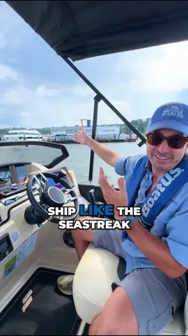 Boating tips for the next time you encounter a large ship like the Seastreak Ferry #boattok #fyp #boatersoftiktok #viral #highlandsnj #bridgemarina @seastreak @starcraftmarine