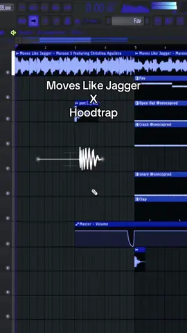 Moves Like Jagger X Hoodtrap 💫 #hoodtrap #producertok #remix #hoodtrapremix #fyp 