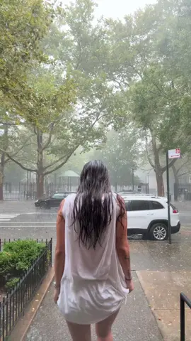 water pressure better than my shower #rainy #brooklyn 