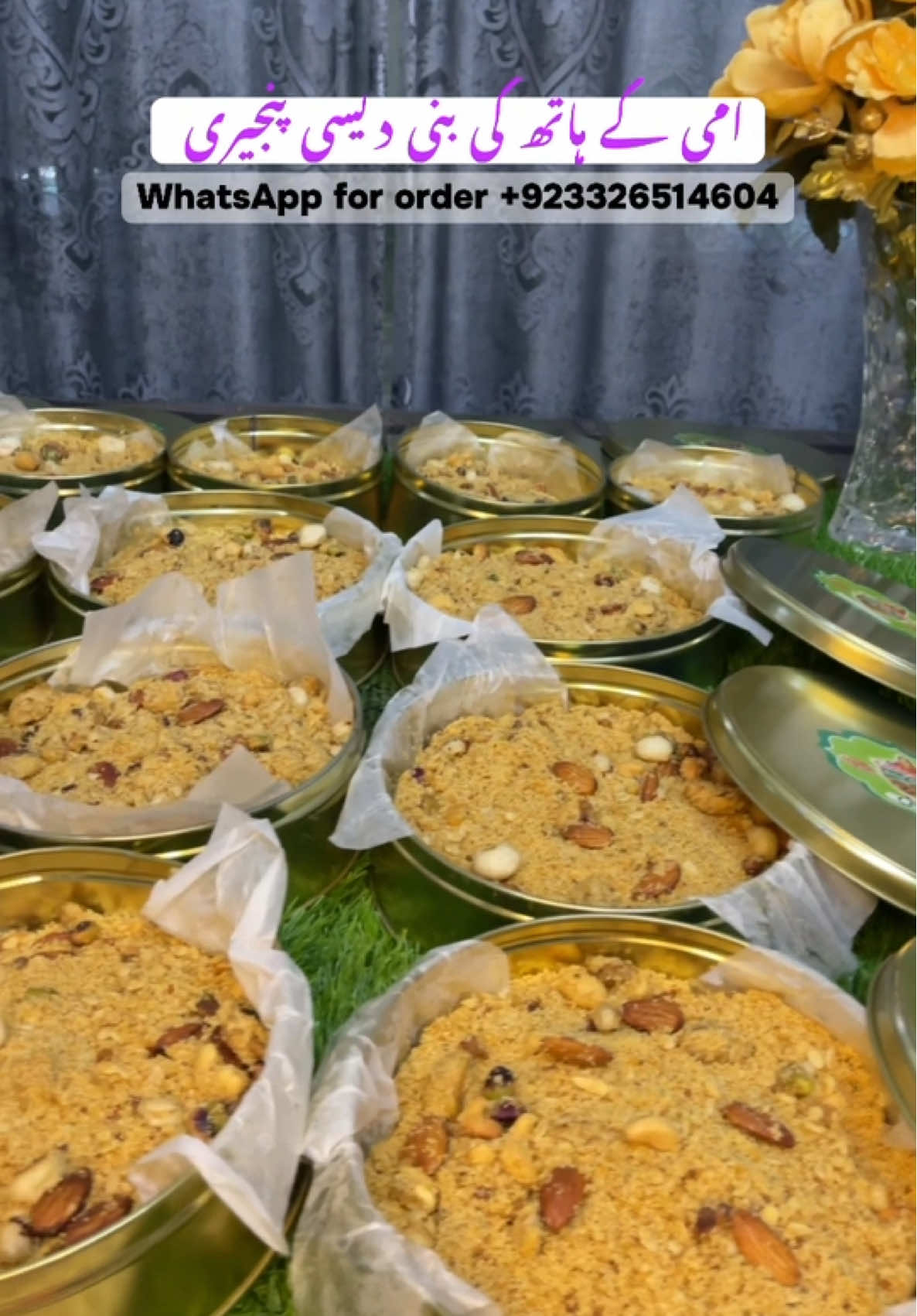 Homemade Desi Panjiri made in pure Desi ghee/ Delivery Avb all over Pakistan. For order WhatsApp / inbox  . . . . . . . #panjiri #desifood #organicfood #fyppp #homemadefood 