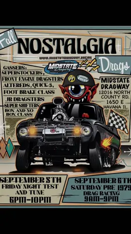 Tomorrow I plan on doing some racing with the T-Bird!  It had been a whirlwind of a summer for me personally and thankfully I get a break and can go to the dragstrip.  I’ll be at Midstate Dragway in Havana, IL tomorrow for their fall nostalgia drags, should be a blast!!   #dragracing #horsepower #oldschool #illinois #ford 