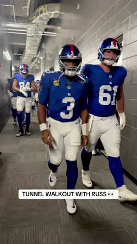 Follow Russ through the tunnel 👀 #giants #football #nfl #russellwilson 