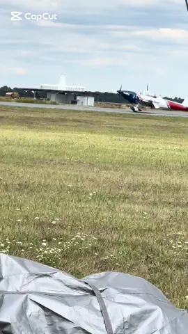 Nathan K. Hammond in His modified deHavilland super chipmunk. #londonairshow #londonskydrive #dehavilland #ghostwriterairshows 