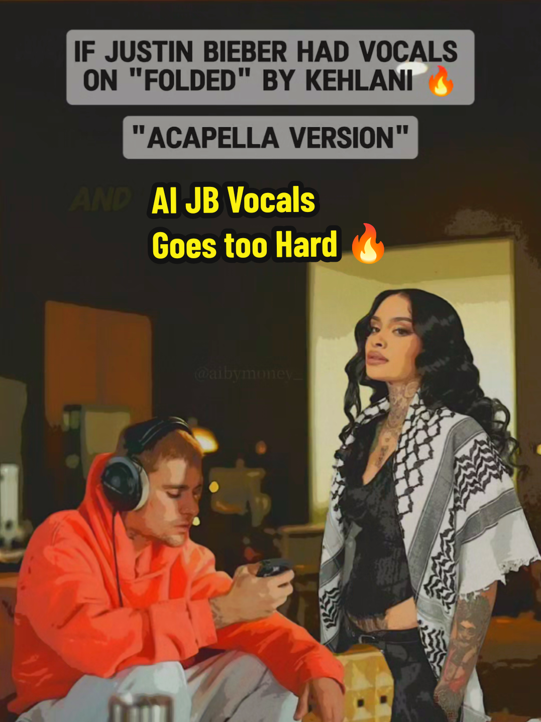 Folded - Kehlani X Justin Bieber | AI | Acapella Version @Kehlani @Justin Bieber  #folded #justinbieber #kehlani #fyp #aicover #coversong #vocals #singing #foryou #viral #trending #songcover #acappella #rnb #duet 
