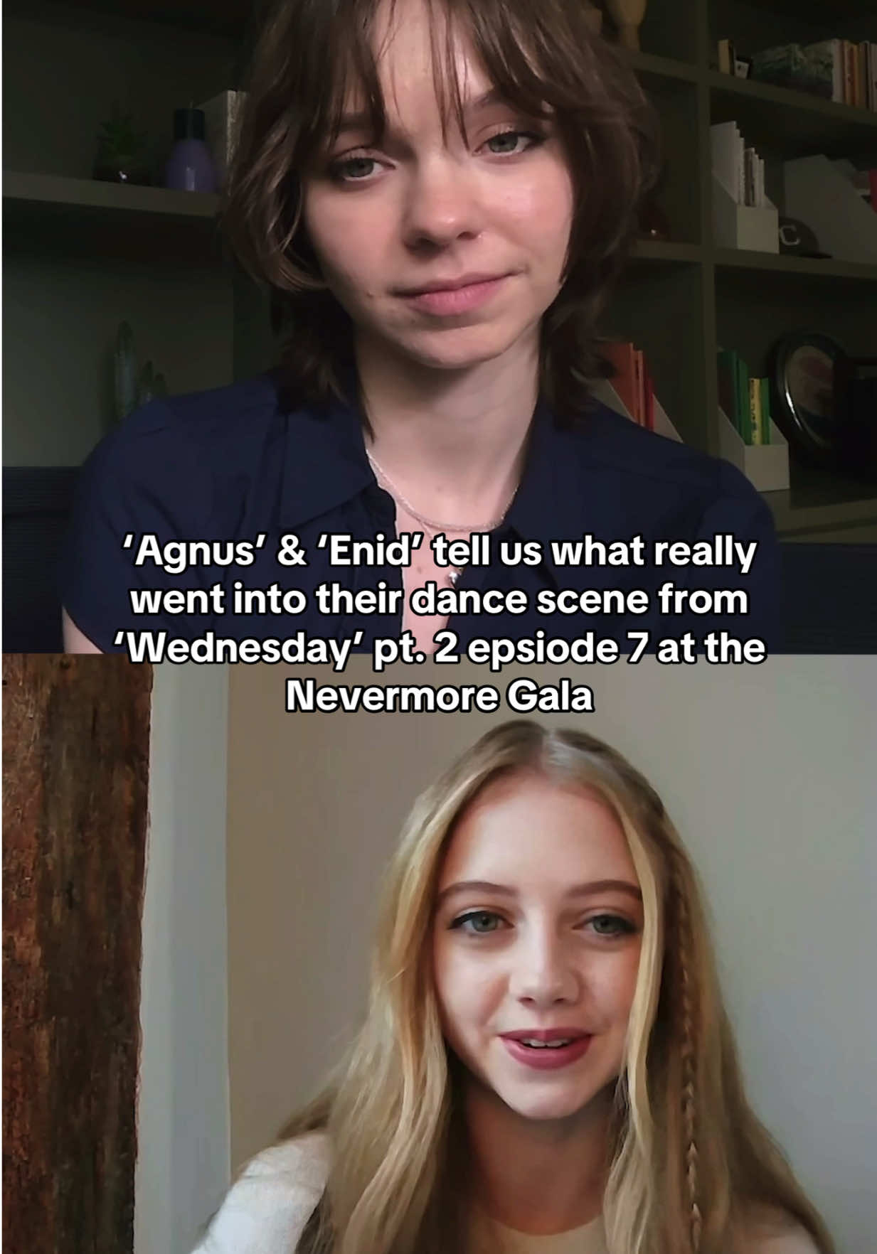 Emma & Eveie’s years of dancing really did pay off #puckerupwithjoelylive #emmamyers #evietempleton #wednesdayaddams #wednesdaynetflix 