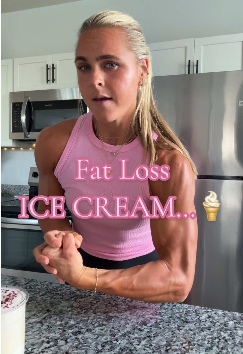 What if I told you..you could DROP BODY FAT and STILL eat your Ice Cream..and Candy….😏 #ninjacreami #proteinicecream #healthydessert #shredded 