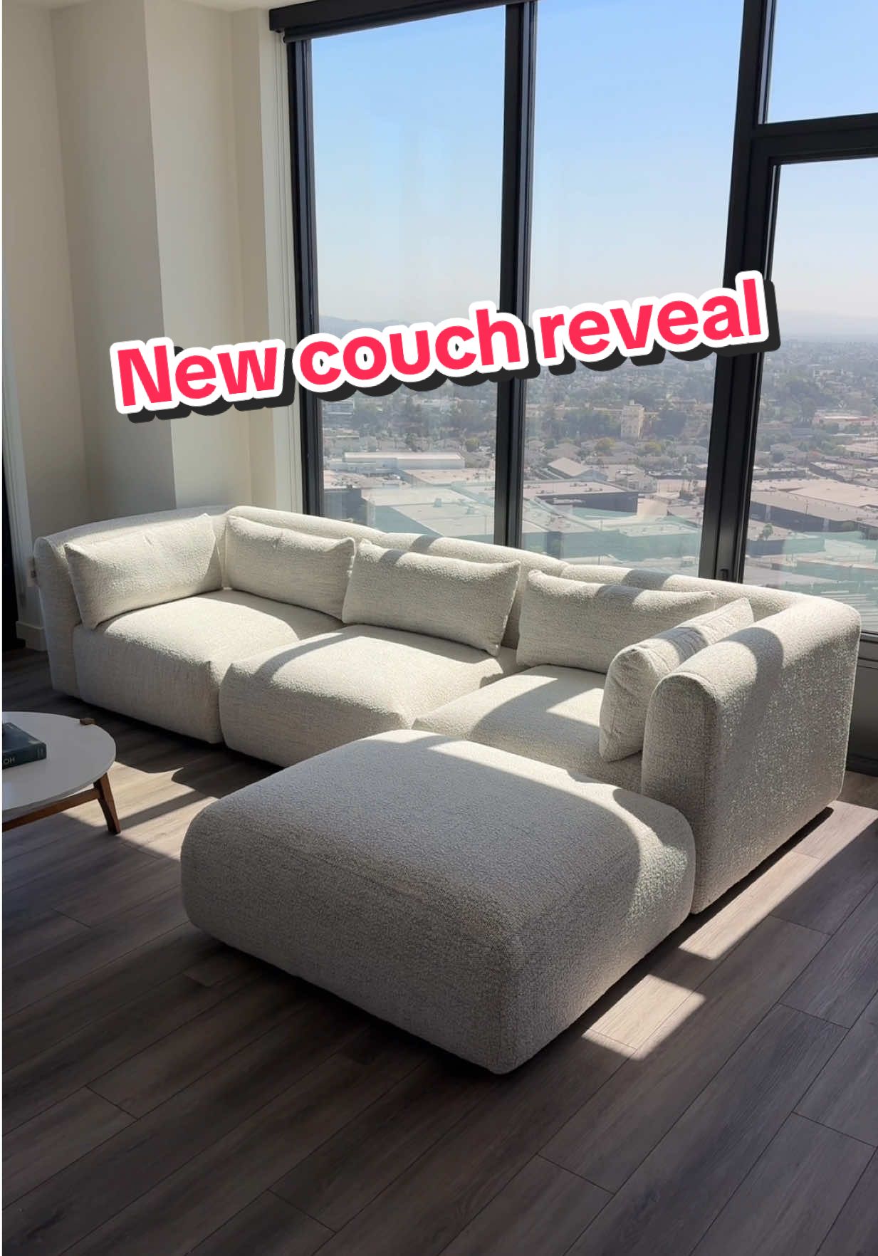 We got our new couch friend 🥹 #Couch #joybirdfurniture #interiordesign #thelavelleshow 