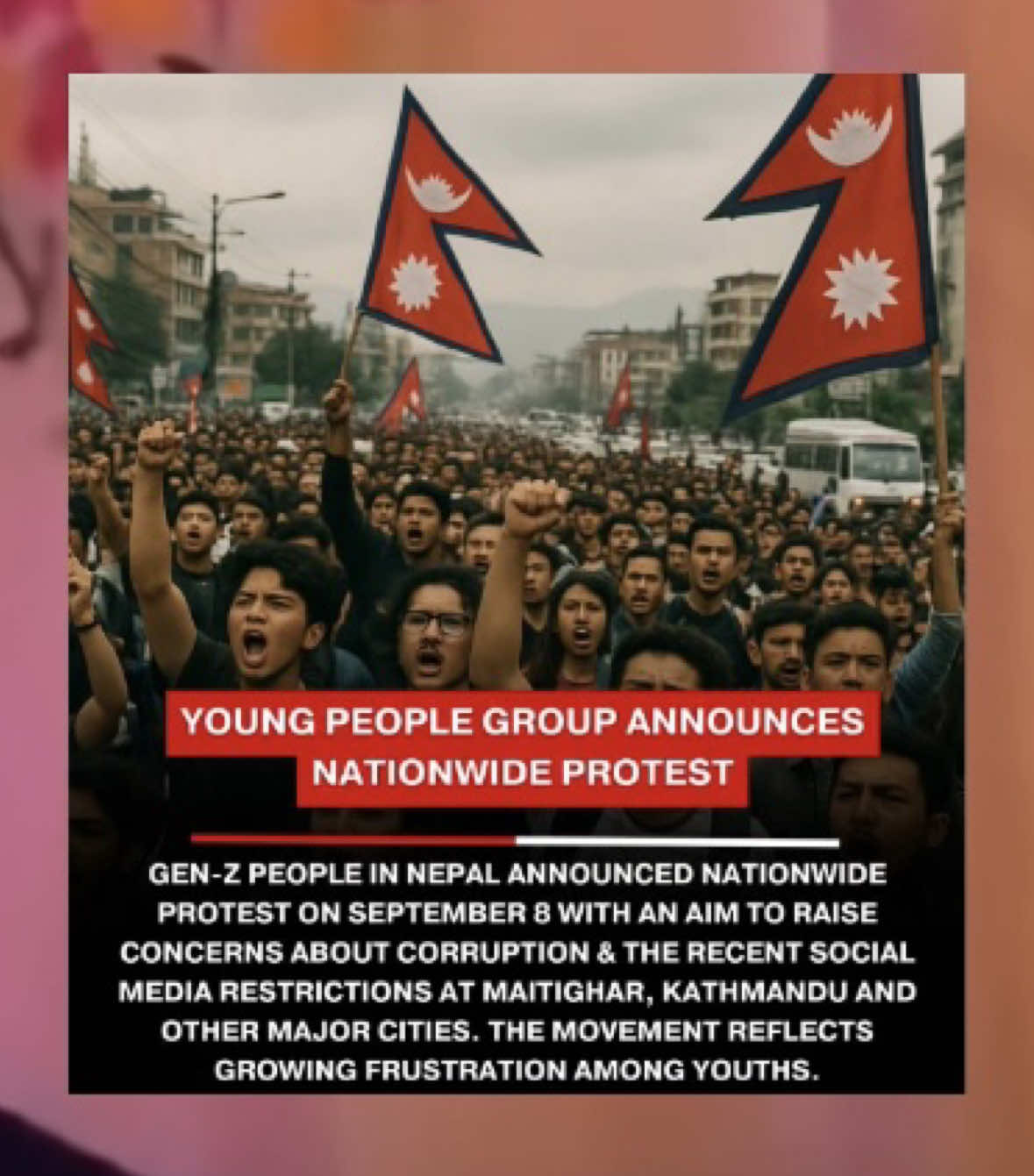 Gen-Z Protest | Let's Support #foryou #september8 #genzprotest #nepal #tiktok 