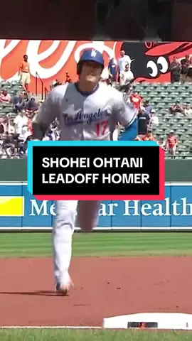 Shohei Ohtani’s 12th leadoff homer of the season 😤 #MLB #Dodgers #Baseball #ShoheiOhtani 