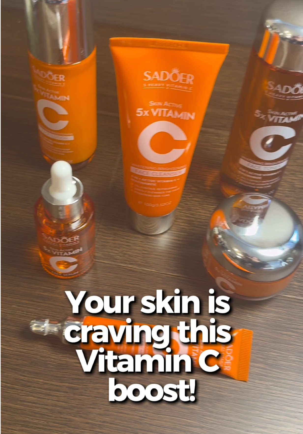 ✨ Say hello to radiant, glowing skin with this Vitamin C power kit! It’s all about hydration, brightness, and that fresh look we love. 🍊✨ 👉 Tap to try it now and give your skin the glow it deserves! @Sadoer 