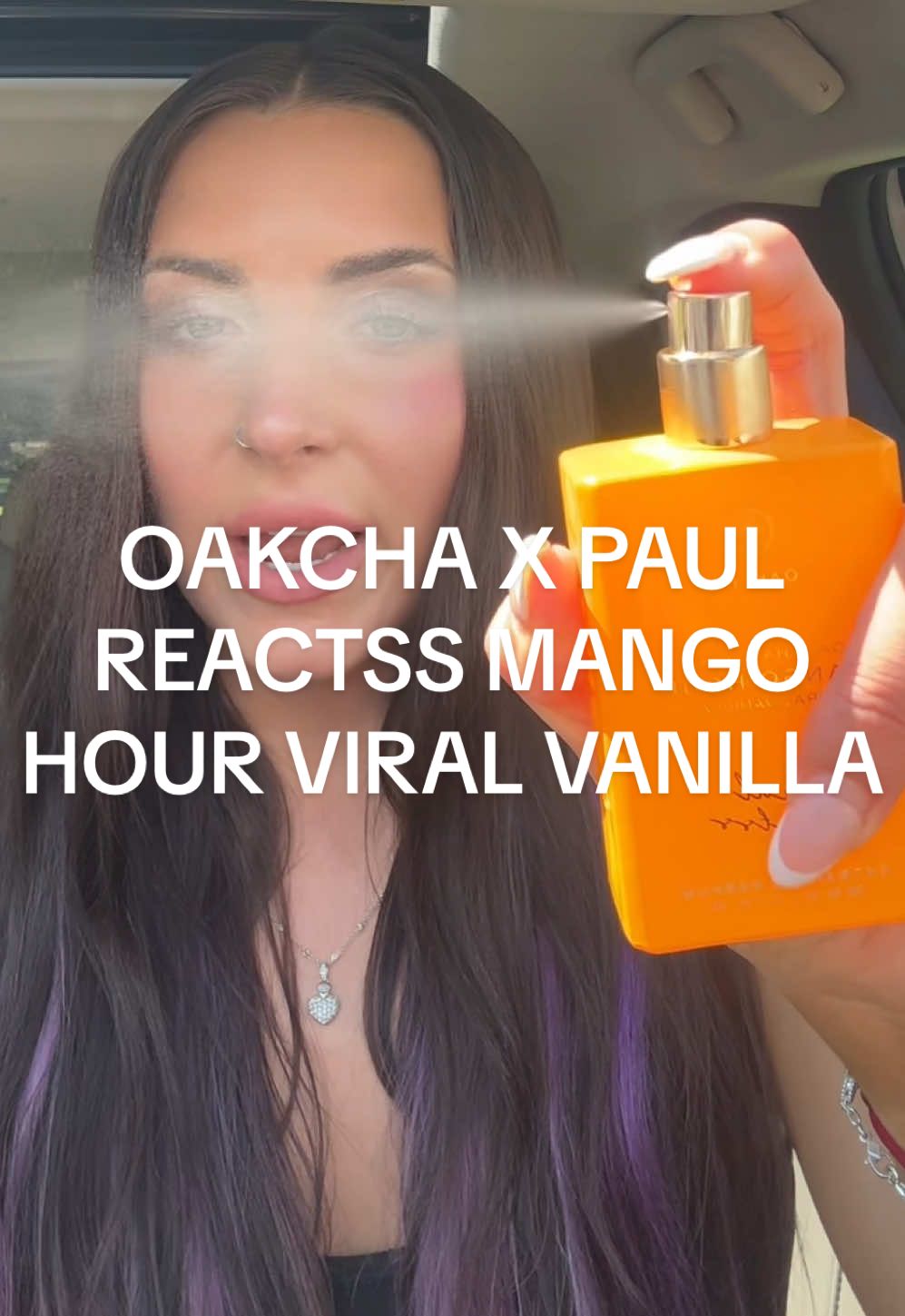 ordered Mango Hour as a mango hater and I LOVE?! I love the og Viral Vanilla perfume and this is a classy fruity twist ✨ notes: mango, pineapple, white peach, caramel swirl, coconut, vanilla bean Such a beautiful vanilla gourmand with a fruity vibe. Trust me I hate mangos and this is amazing  @Oakcha  #oakcha #paulreactss #viralvanillaperfume #mangoperfume #gourmandperfume 