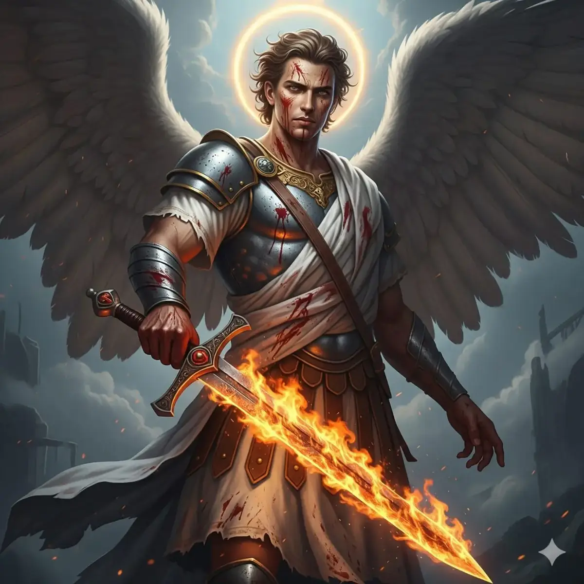 Mucho antes del tiempo contado por los hombres, cuando los cielos eran una sola esfera de fuego e hielo, el mundo estaba custodiado por los Vigilantes del Alba. De entre ellos, uno llevaba una espada forjada con el aliento de la primera estrella: Miguel, el Que Vigila. Dicen los antiguos que no fue creado, sino que surgió del eco del primer grito de Dios cuando exilió a su gemelo, el Caído, al Abismo. Miguel no hablaba, solo escuchaba. Vigilaba las grietas del cielo por donde los pensamientos de los dioses antiguos intentaban colarse al mundo. Pero hubo un día —el Día del Eclipse Eterno— en que el Sol cayó del cielo como una piedra de carne ardiente, y su ruina se hundió en la tierra como un corazón muerto. En torno a su cadáver, se alzaron torres de cristal negro, y en ellas moraban los Nombres Olvidados: entes sin forma que se alimentaban de plegarias sin fe. Miguel descendió, no como luz, sino como sombra envuelta en un ropaje de relámpagos secos. Aquellos que lo vieron en el valle de las Ruinas del Sol perdieron la memoria de sus madres. Su espada no cortaba carne: dividía el alma de su portador, y el juicio era inmediato. En el centro del cráter ardiente, encontró lo que no debía haber sido: un corazón aún latiendo, hecho de oro negro, que murmuraba palabras con la voz de Lucifer. “¿No eras tú mi hermano?”, dijo el corazón. Miguel, sin boca, respondió desde la sangre del viento: —Yo soy el fuego que guarda el umbral. Ningún dios puede regresar. Entonces lo enterró bajo siete sellos y se quedó a vigilar, no por devoción, sino por el peso del primer mandato. Se dice que aún está allí, inmóvil entre el humo, con alas que ya no brillan, esperando el día en que el último hombre intente desenterrar al Sol Caído. Y ese será el fin del juicio. #relatoterror #apocalipsis #arcangeles #cdmx🇲🇽 #2025 