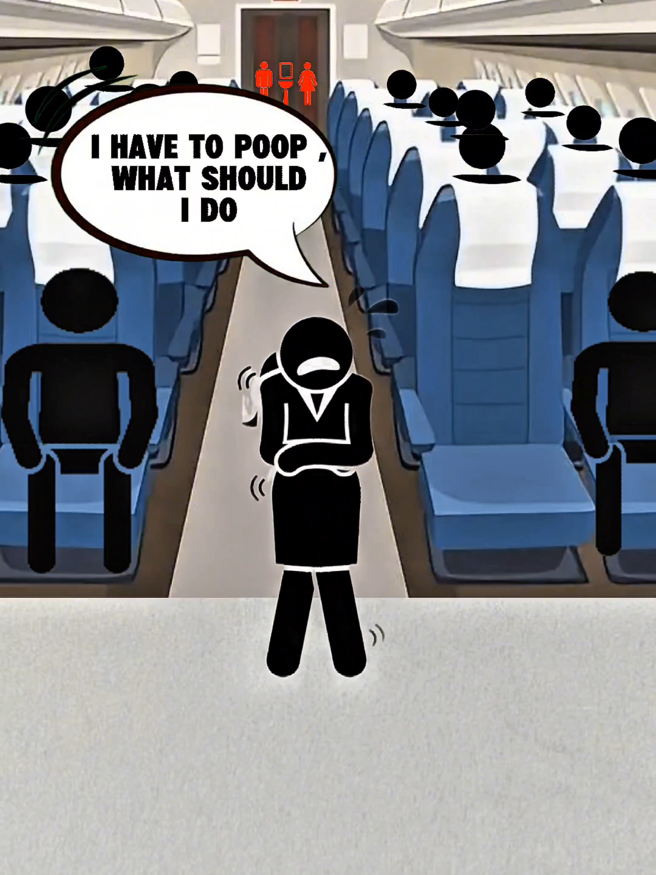 A lady who explodes poop in an airplane #horror #truestory #analoghorror #real 