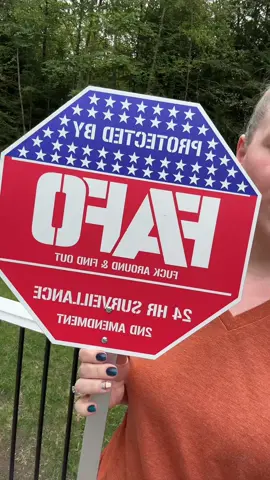 This is going right next to our garage 🤙🏻🇺🇸 #fafo #2a #yardsigns #lawnsigns #warningsigns  @Nashville Metal Art  