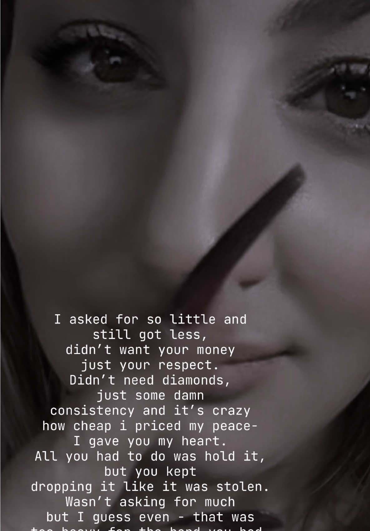 POV- I finally realised! I was never asking for too much. I was just asking the wrong person. #iaskedforsolittle #fyp #lyrics #tiktok #ilovethissong 
