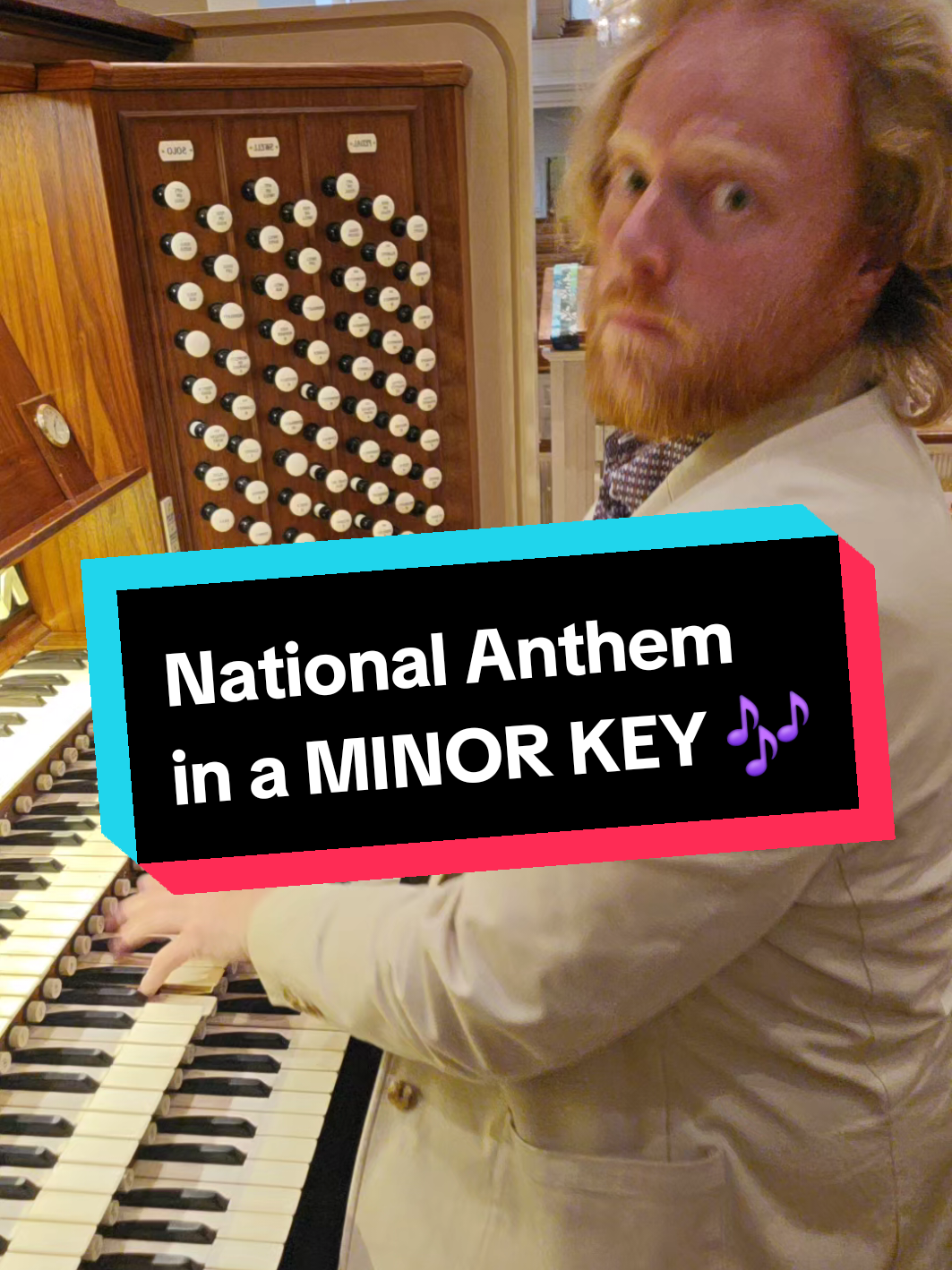 National Anthem in a minor key hits totally different. What do you think? #organtok #minorkey 
