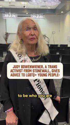 Longtime trans activist Judy Bowenwiener, who was at Stonewall, has a message for LGBTQ+ young people: Don’t be ashamed of yourself. Judy is right. No one knows you and your story better than you do. Embrace your pride by telling your story at the link in our bio.