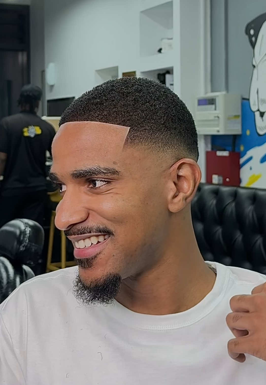 SHOP; FADE AND PLAY GENT SALON  LOCATION📍AL BARSHA 1, 34 STREET, TRIO BUILDING, SHOP 20, DUBAI.  #barber #fyp #barbershop #dubai #viral @Nana Osei Kwame Nyame 