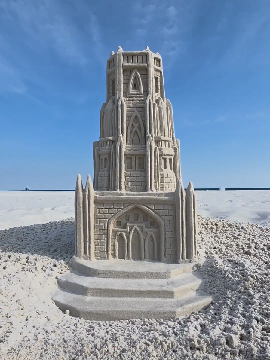 My sand is well behaved #sand #sandcastle #sandart ##sandsculpture #satisfying 