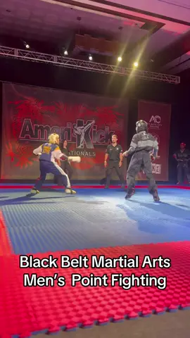 Black Belt Martial Arts Men’s  Point Fighting #amerikick #martialarts #karate #taekwondo #naska