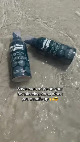 Double the stash, double the savings 💦🙌 Stock up on the ONLY piercing spray that actually works—grab the XL duo before it sells out again! #piercingcaretips #piercingaftercare #piercingspray  #saline 