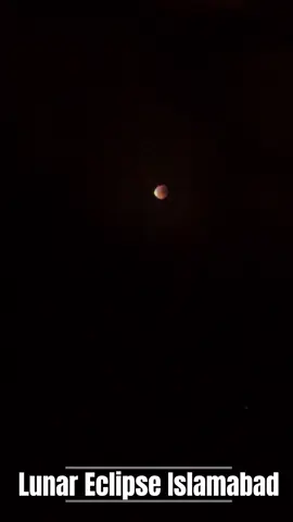 Witnessing the magic above Islamabad! 🇵🇰 The lunar eclipse was absolutely breathtaking tonight. Such an incredible celestial show! ✨ What a view from home! Did you see it too? Let me know where you watched from! 👇 #LunarEclipse #Eclipse #Moon #Space #Astronomy        