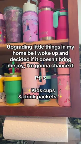 I had all of my drink packets in a plastic bag and everytime I would go to find a flavor I would get stressed out, so decided to clean up this wasted space where my 1783 kids cups lives and make the space useful #homeorganization #organizedhome #decluttering #amazonfinds #organization 