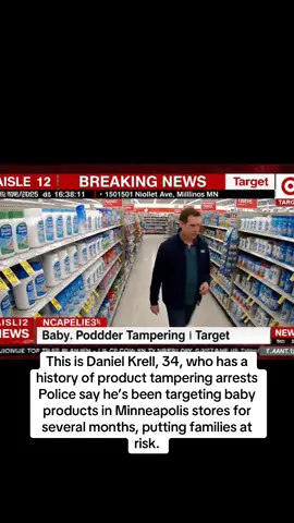 Identified as Daniel Krell, 36. If seen, contact authorities immediately!🚨#breakingnews#target#fyp#viral#shocking