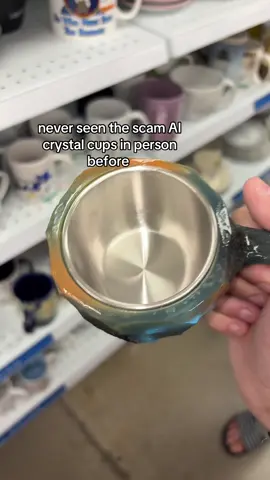spotted in the wild #savers #thriftingfinds #crystaltok #ai #aicrystalmug 
