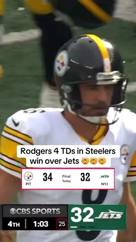 WILD GAME. RODGERS WENT OFF. 😱🔥 (@NFL) #aaronrodgers #football #steelers #jets #nfl 