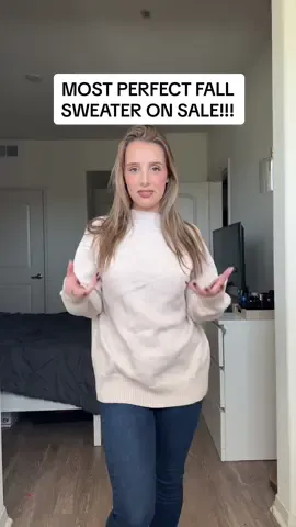 This sweater is just perfection and it comes in so many colors! ON SALE RN🍂🏈 #sweaterweather #autumnfashion #fallfashion #sweater #fallclothes 