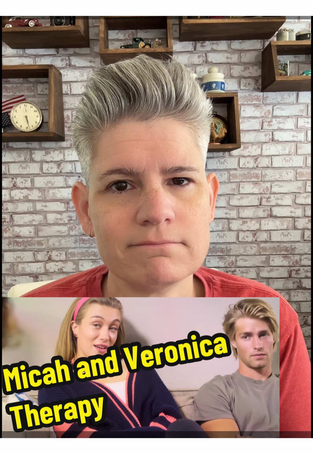 Veronica Peters and Micah Plath in therapy. Veronica can learn some good lessons here. Micah is still a cheater, so there’s that. #welcometoplathville #plathville #micahplath #tiktokscenestealercontest #tiktokrealitycontest 