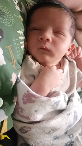 his a smile at the end #newborn #babiesoftiktok #MomsofTikTok #foryoupage #fyp 