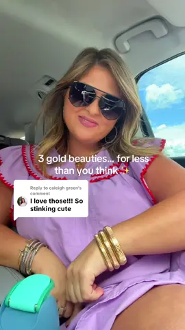 Replying to @caleigh green the compliments I have received and they have not turned or tarnished. Obsessed with these and under $15. #bracelets #goldbracelet #GoldBracelet #GoldJewelry #BraceletStack 