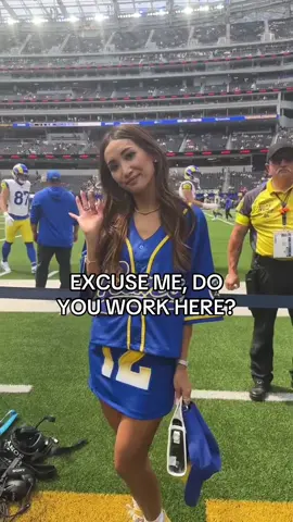 she COULD work here 🤭 #LARams #BrendaSong #WomenInSports 