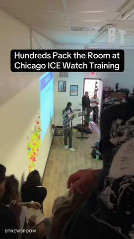 TODAY: A community-run ‘Migra Watch Training’ in Chicago’s Little Village neighborhood is packed to the brim with participants. Trump threatened yesterday to unleash the re-branded ‘Department of War’ on Chicago, in a bizarre AI-generated social media post. Thousands in the Chicagoland area have taken to the streets this weekend, anticipating an attack on the city from hundreds of federal agents.