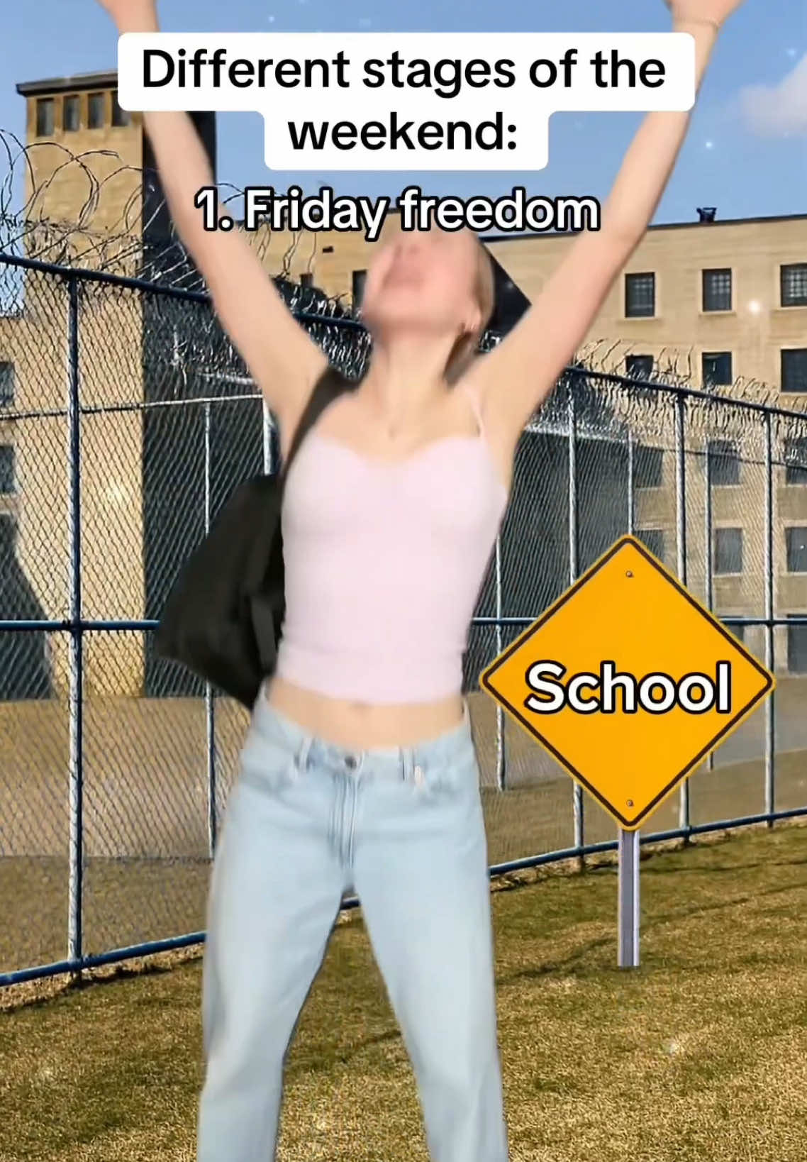 The different stages of the weekend #pov #relatable #skit #comedy 