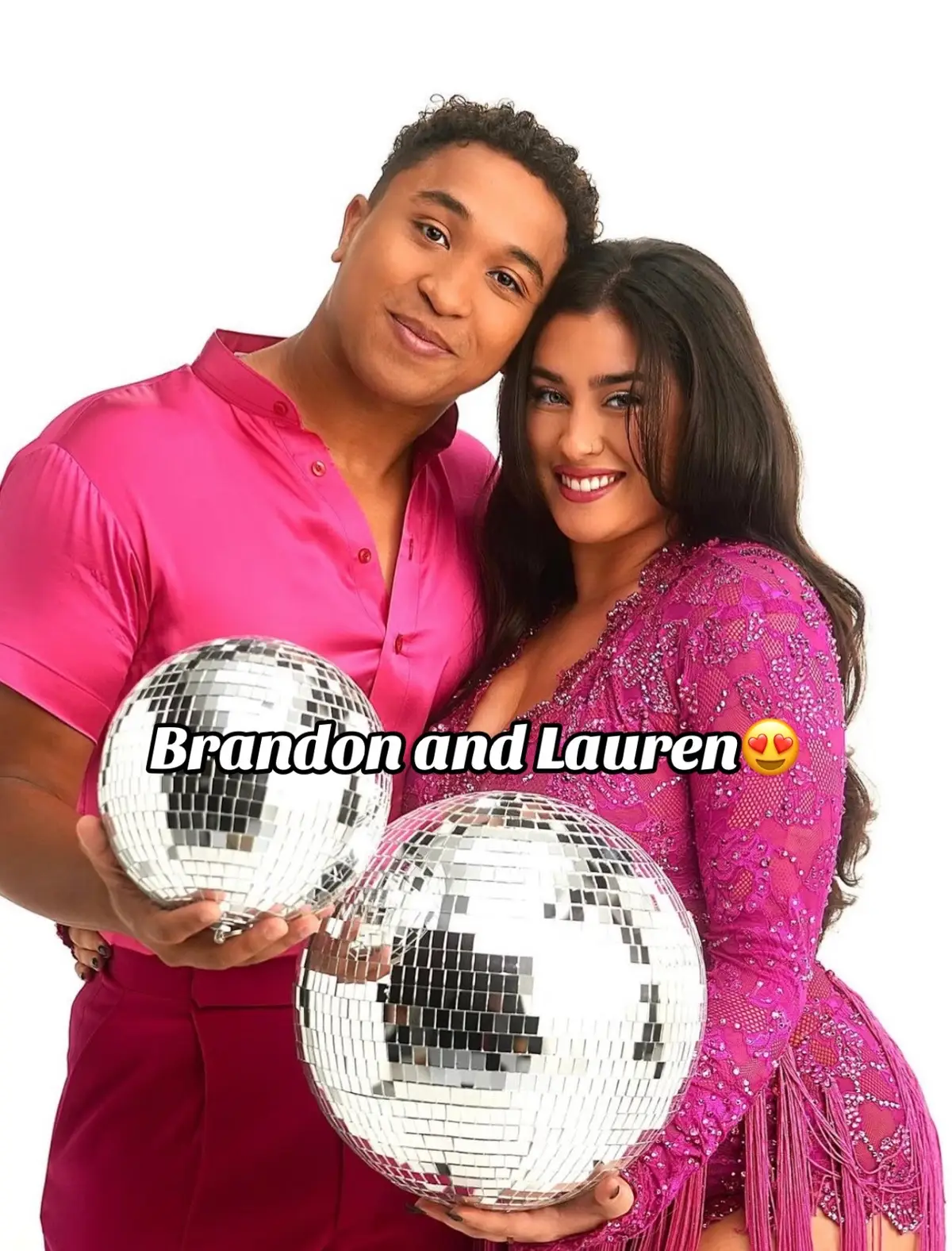Just two future mirrorball winners 🤭😍 @Brandon Armstrong @Lauren Jauregui #dwts #dancingwiththestars #fifthharmony 