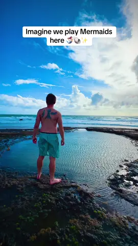 Guys I found the perfect place to play mermaids 😭😍 #h2o #h2ojustaddwater #mermaid #nz #newzealand 