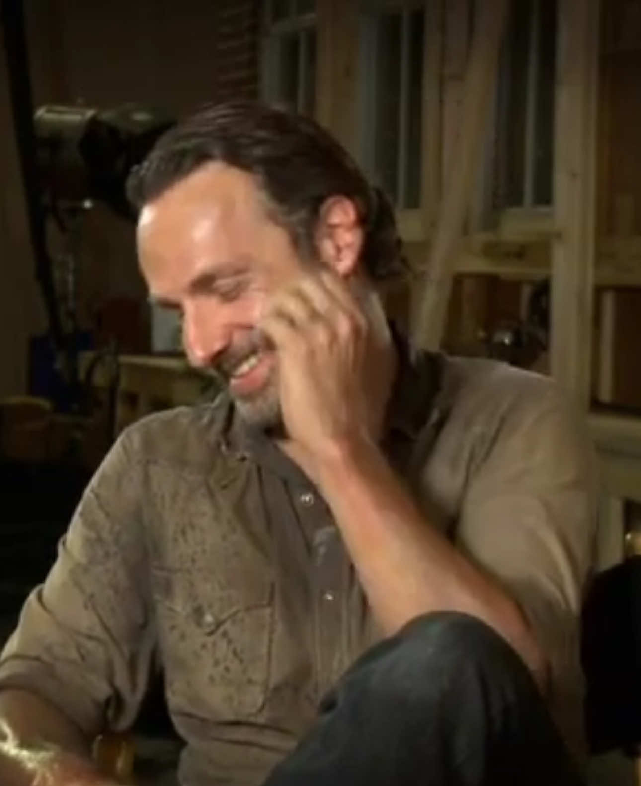 he's so charming i'm literally melting like a popsicle in the summer sun #andrewlincoln #andrewlincolnedit #rickgrimes #thewalkingdead 