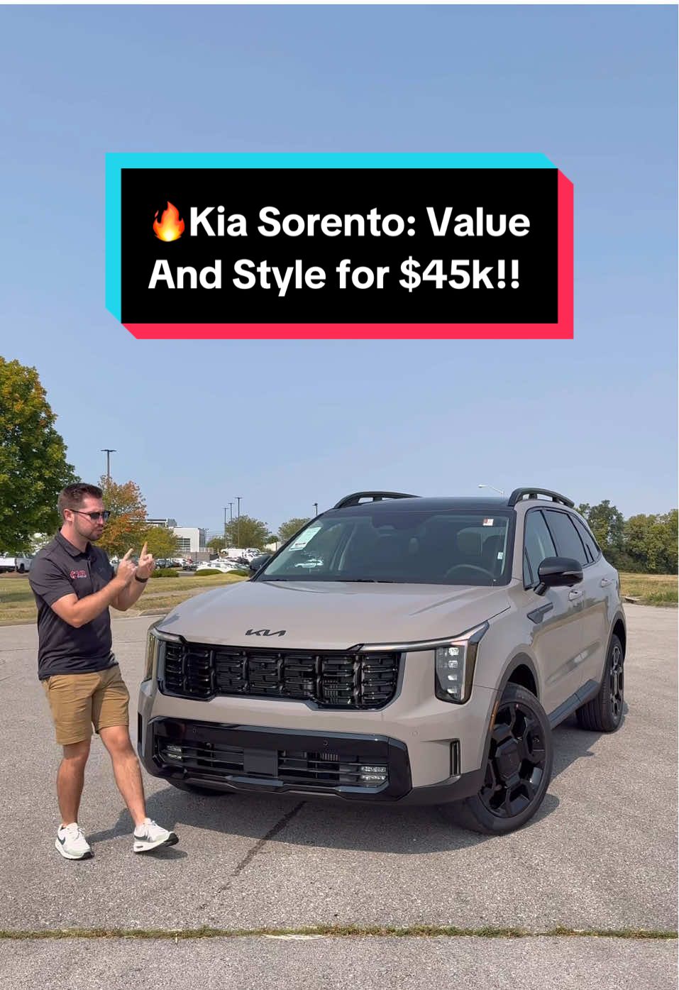 For about $45k… this 2026 Kia Sorento might be a great and value packed buy for your family! This SX model isn’t even the top one, yet you still have leatherette seats that are heated and ventilated, dual 12.3-inch displays that run super smooth, and even a pano roof. And space expands throughout each of the 3 rows, though only 12 cu.ft behind the third row. With a 2.5L Turbo I-4 with 281 hp and a DCT, would you buy this Sorento for your family?? #carreview #carsofinstagram #cars #automotive #carconfections   
