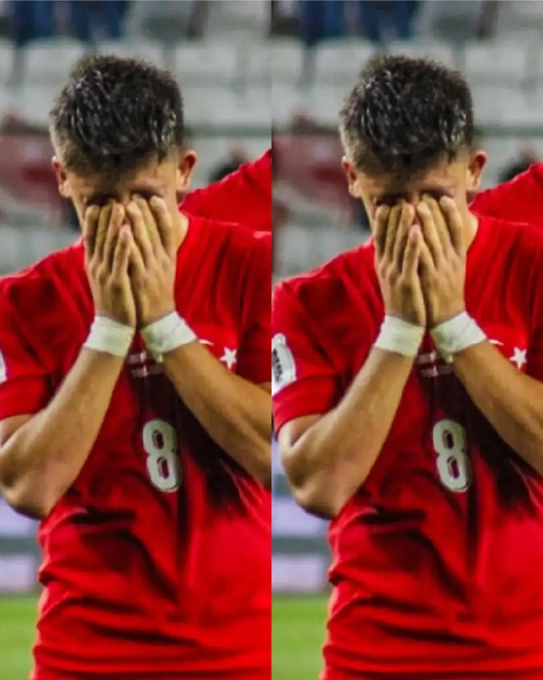 Arda Guler no pudo contener las lágrimas tras sufrir la humillante goleada en casa 6-0 ante la Selección de España. Su rostro lo dice todo. Duele verlo así.#viral #parati 