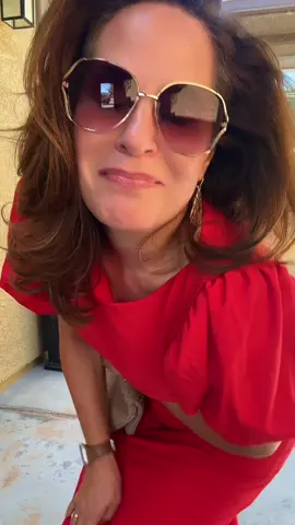 Today’s church outfit. #reddress #churchoutfit #churchfit 