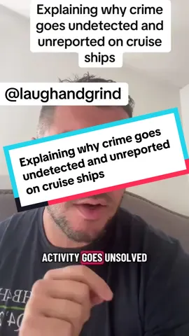 Explaining why crime typically goes unreported and or unsolved on a cruise ship  #amybradley #truecrime #foryoupage #crime #fyp