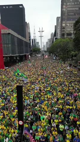 📍Av. Paulista - SP, Manifestação 7 de setembro de 2025 #drone #4k #7setembro #dronesaopaulo #manifestacao7setembro